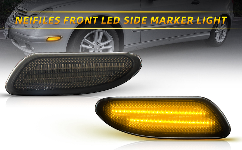 NEIFILES LED Side Marker Light Compatible with Mercedes