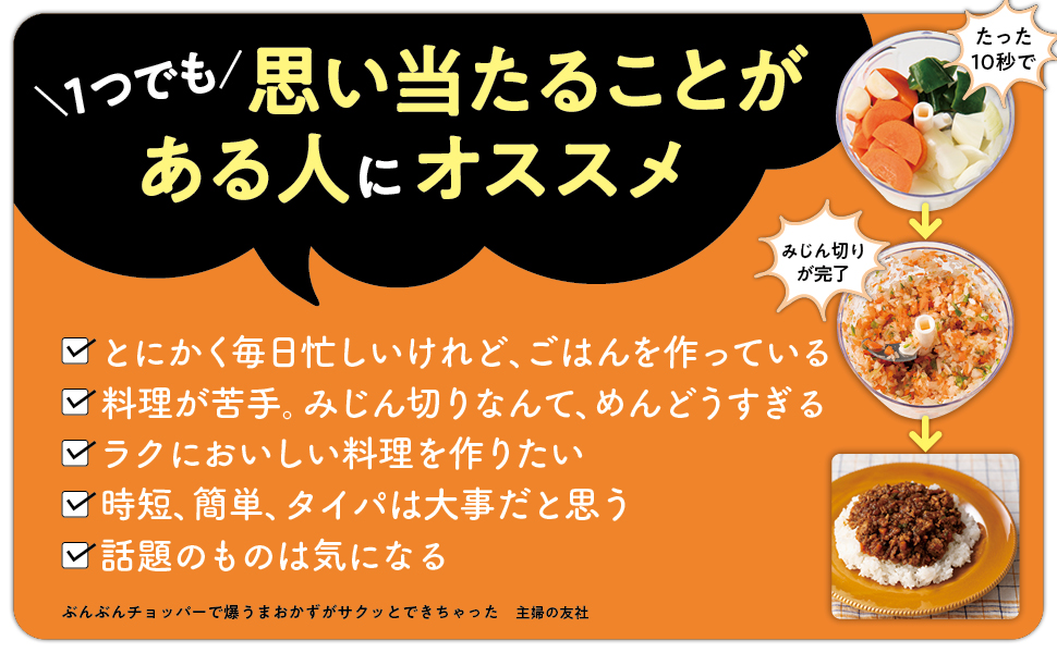 ぶんぶんチョッパーで爆うまおかずがサクッとできちゃった