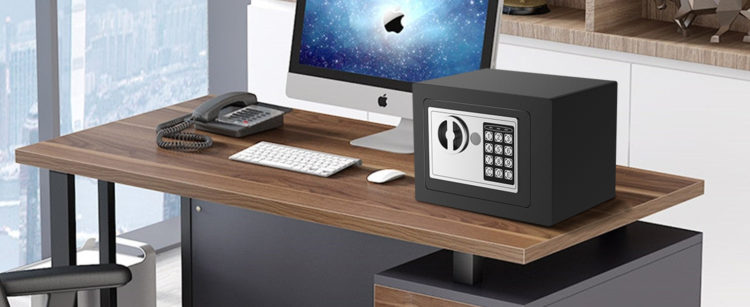 SYCEES Safe Box,Fireproof Safe Personal Digital Small Money Safe,Home