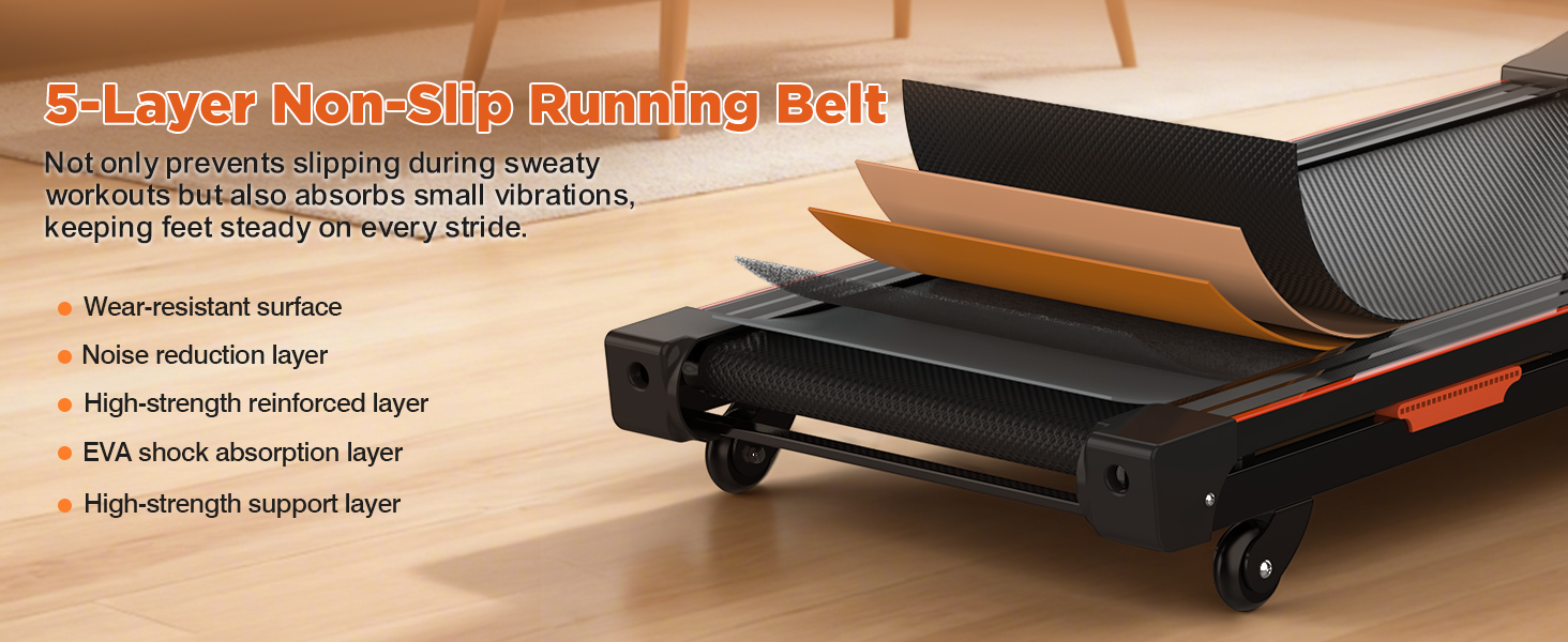5-Layer Non-Slip Running Belt