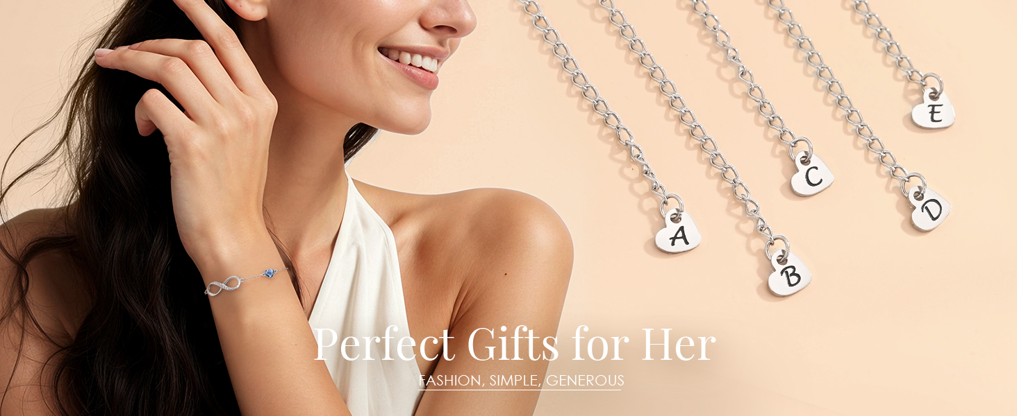 bracelets for women initial
