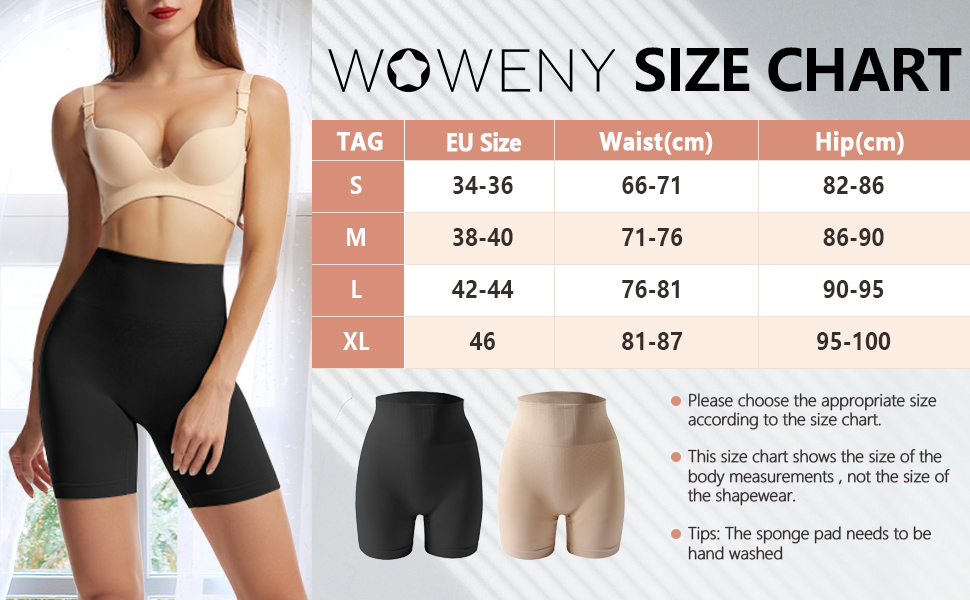 WOWENY Shapewear Damen Bauchweg Stark Formend 