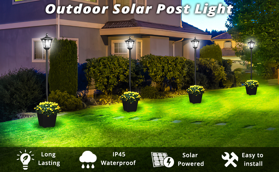 Outdoor Solar Lamp Post