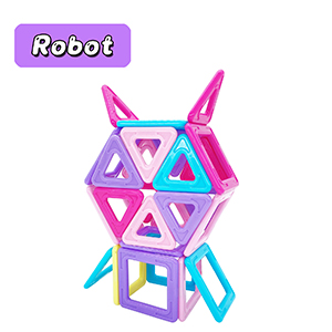Blocs de construction magnétiques _ Cadeau fille 3 4 5 6 ans _ Jouet à partir de 3 4 5 6 7 ans Garçon Fille