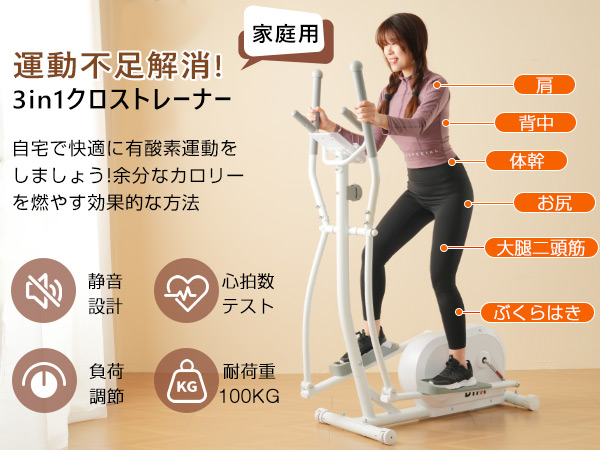 クロストレーナー DYACO クロストレーナー エリプティカル 電動 マグネット負荷