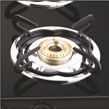 Orange Elite 401 glass black color gas stove