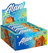 Alani Nu Protein Bars CARAMEL CRUNCH | High Protein Gluten-Free Bars | 16g Protein | Low-Sugar (7...