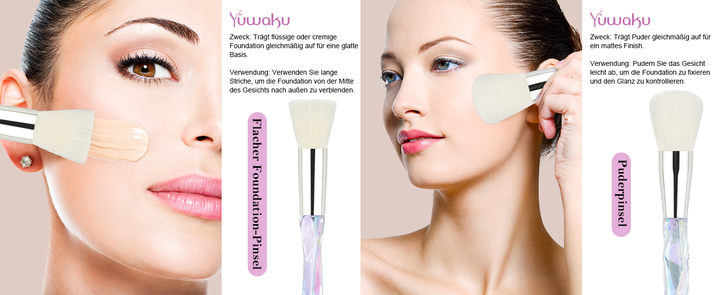 Kristall pinselset makeup Set