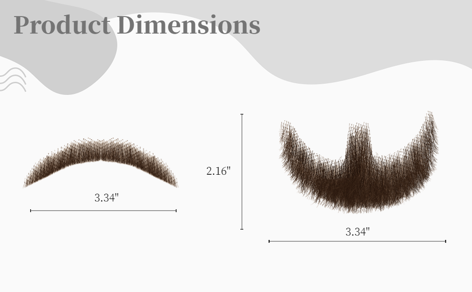 Human Hair Fake Mustache