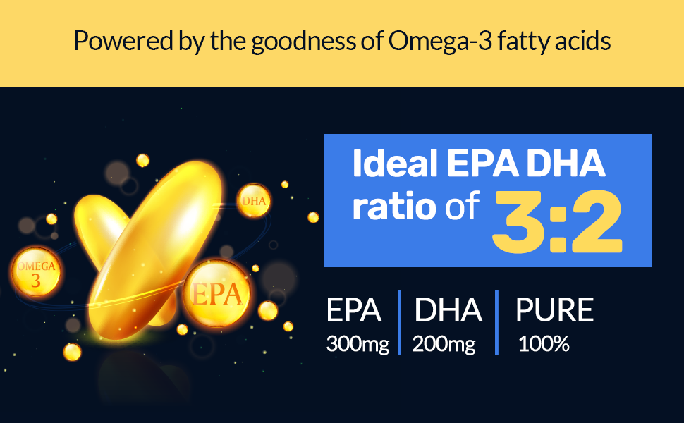 Yogic Secrets Omega 360° Triple Strength Omega 3 Fish oil 2000 mg