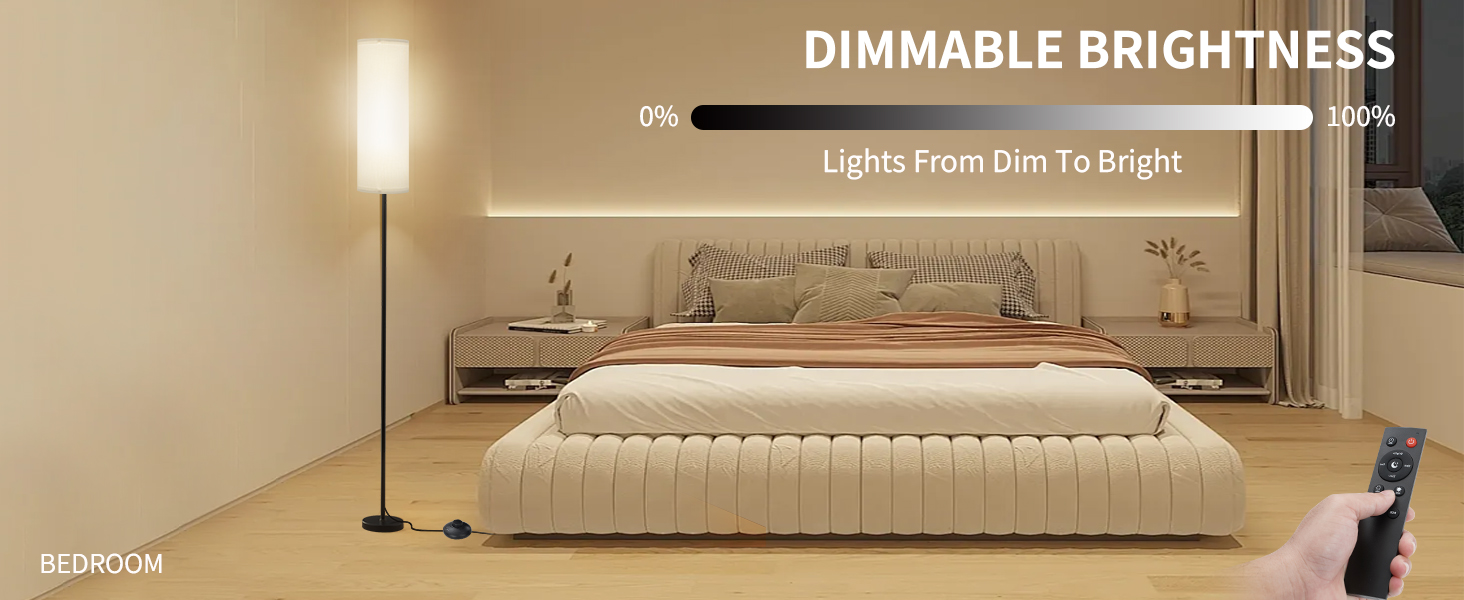 Frideko Floor Lamp with Dimmable Brightness
