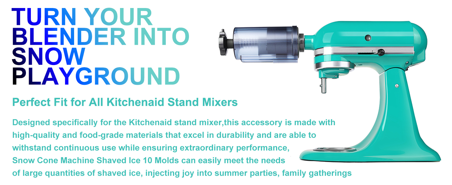 Jooke Shave Ice Attachment for Kitchenaid Stand Mixer,Ice