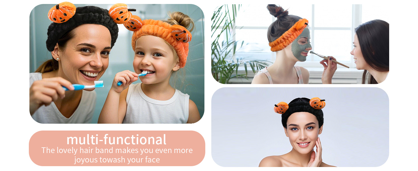 Kawaii Spa Headbands for Women Girls, Cute Headbands for Makeup and Face Washing