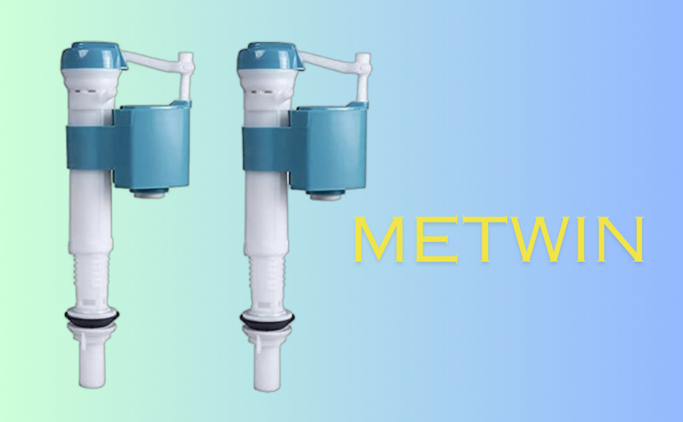 METWIN Plastic AntiSiphon Toilet Flush Tank Fill Valve Adjustable 6