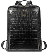 CLUCI Leather Laptop Backpack for Women 15.6 inch Computer Bag Large Travel Vintage Daypack Busin...