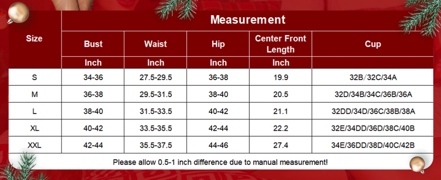 Womens Christmas Lingerie Red Santa Babydolls Chemises Set