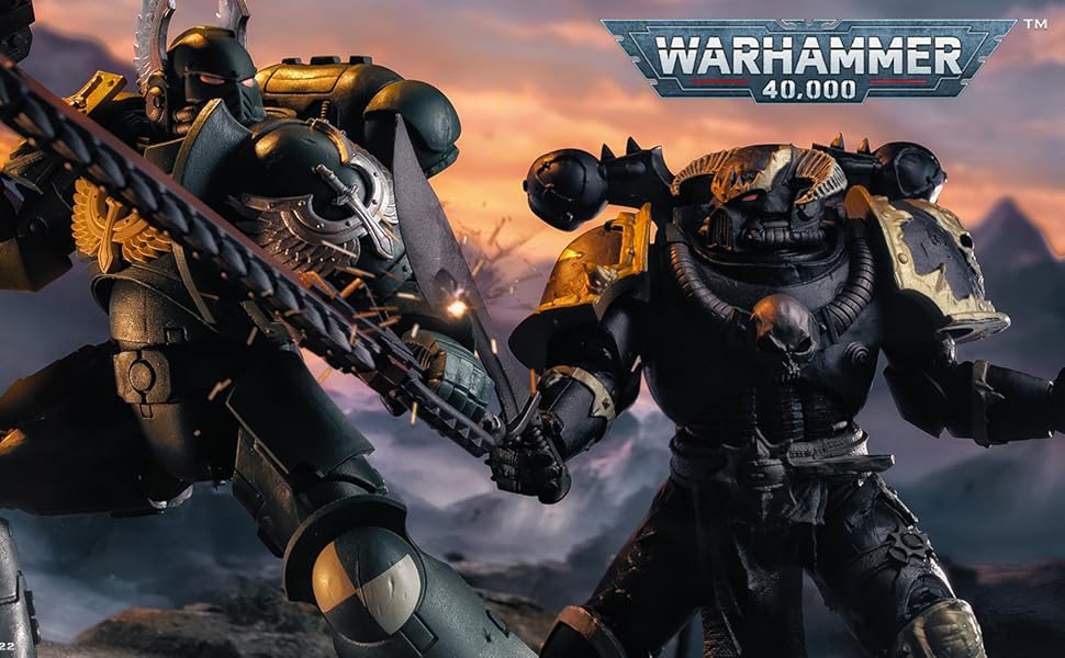 Bandai Warhammer 40 000 Figurine McFarlane 17cm Chaos Space Marine 10941 Amazon.fr