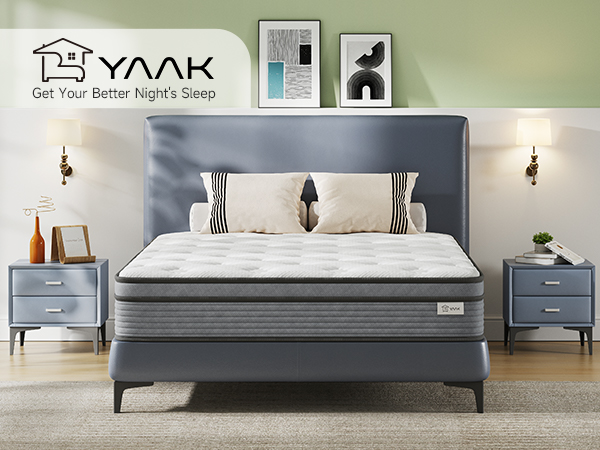 Amazon.com: Yaak Full Size Mattress 12 Inch, Hybrid Full