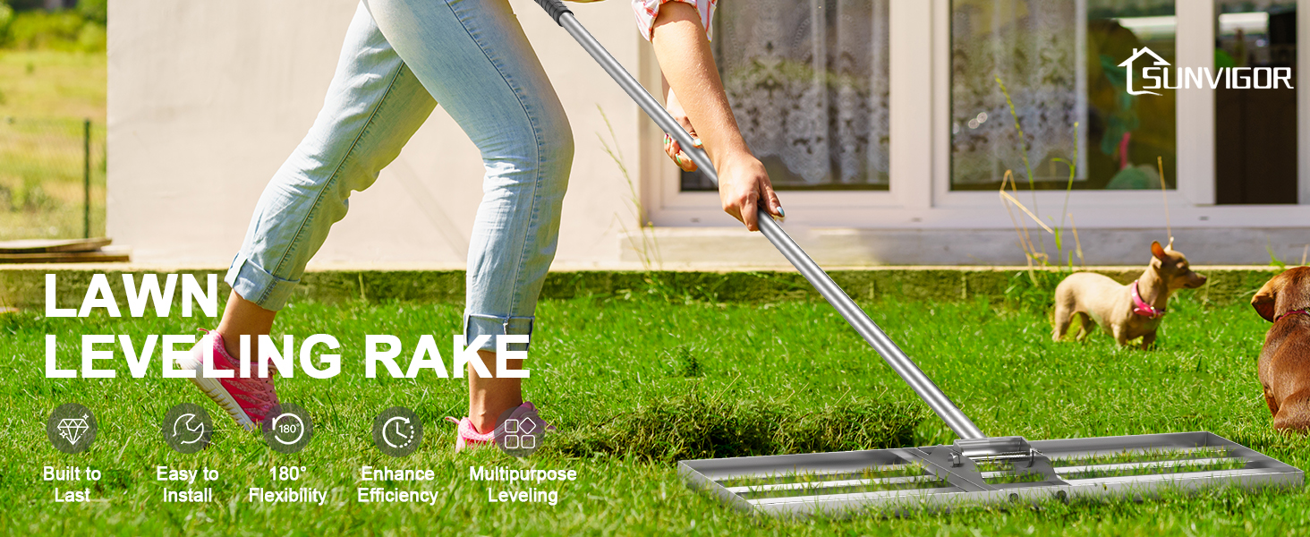 lawn leveling rake