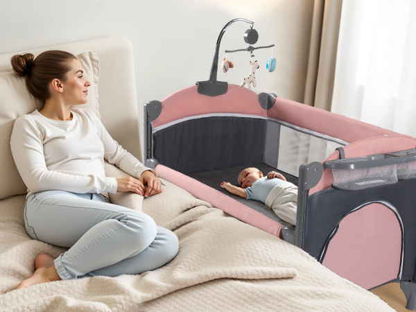 ●専用●The Wannadies&Cribs&Coral 3枚セット Amazon.com : 5 in 1 Pack and Play, Baby Bassinet Bedside