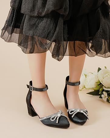 girl black dress shoe