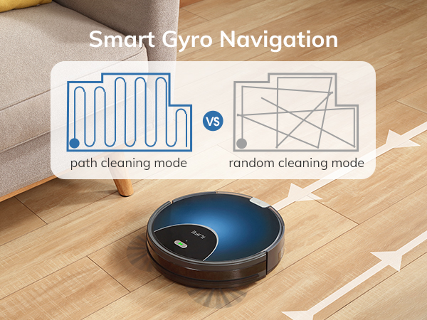smart gyro navigation robot vacuum
