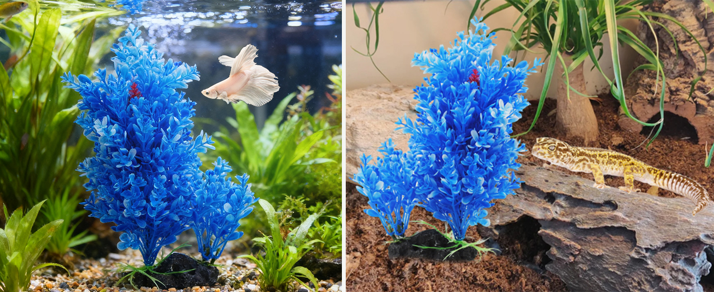 Aquarium Decor Fish Tank Plants Decorations