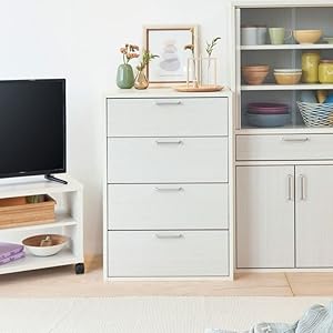 白井産業　ハイチェスト　タンス　ペールブルー　FRS-9055H チェスト フルニコ FUL-8055H 白井産業【お客様組立品
