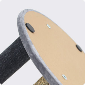 SONGWAY Cat Scratching Post Tree - Cat Tree with 3 Scratching Poles and Dangling Balls, Carpeted Base and Perch, Interactive Scratcher Toy for Indoor Cats Kittens, Grey 31 04-3