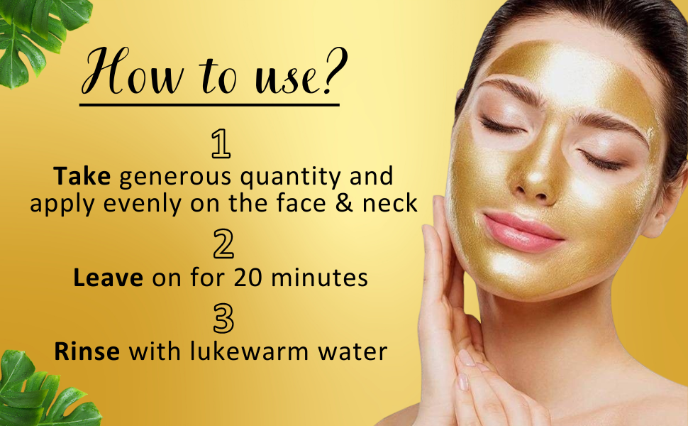 gold peel off mask for women