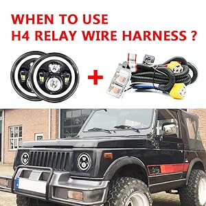 WHEN TO USE  H4 RELAY WIRE HARNESS ?