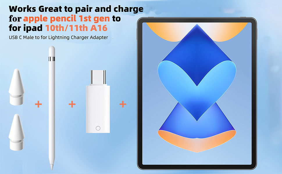 usb c apple pencil 1st generation charger adpater