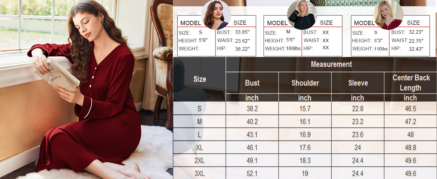 button down nightgown