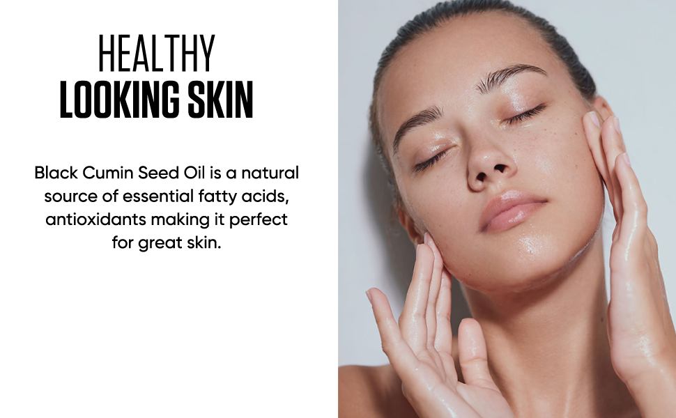 Rawya Organic Black Seed Oil Healthy Looking Skin, antioxidants, fatty acids