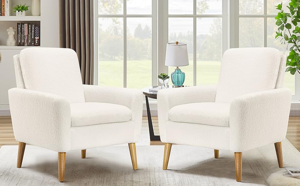 sherpa chair comfy chair bedroom chair for bedroom living room  boucle chair reading chair 