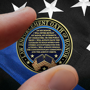 police challenge coin