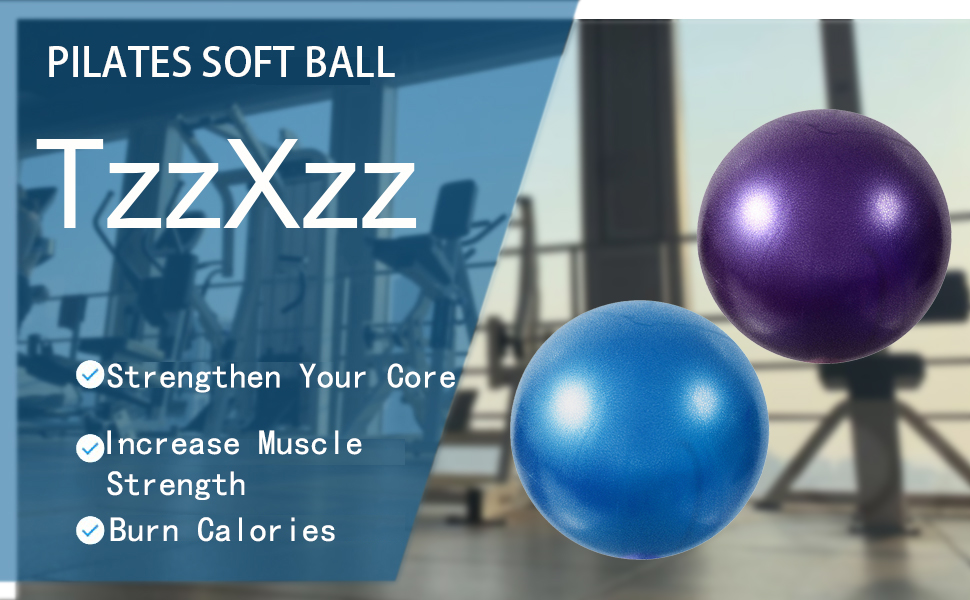 Pilates Ball, Barre Ball, Mini Exercise Ball, 9 Inch Small Bender Ball, Pilates, Yoga