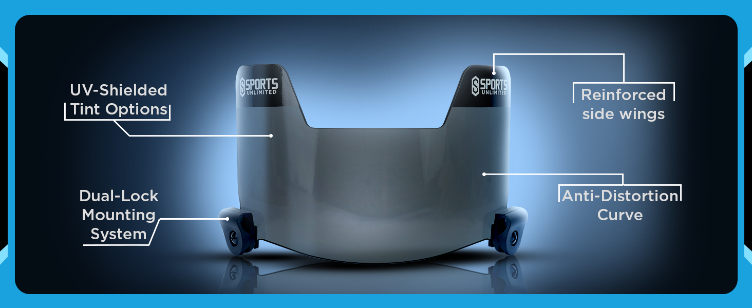 youth athletic gear, sports protection, safety visors, outdoor sports gear