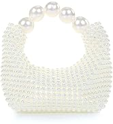 Miuco Pearl Clutch Handbag Women's Glittering Dinner Purse Party Wedding Prom Evening Bags