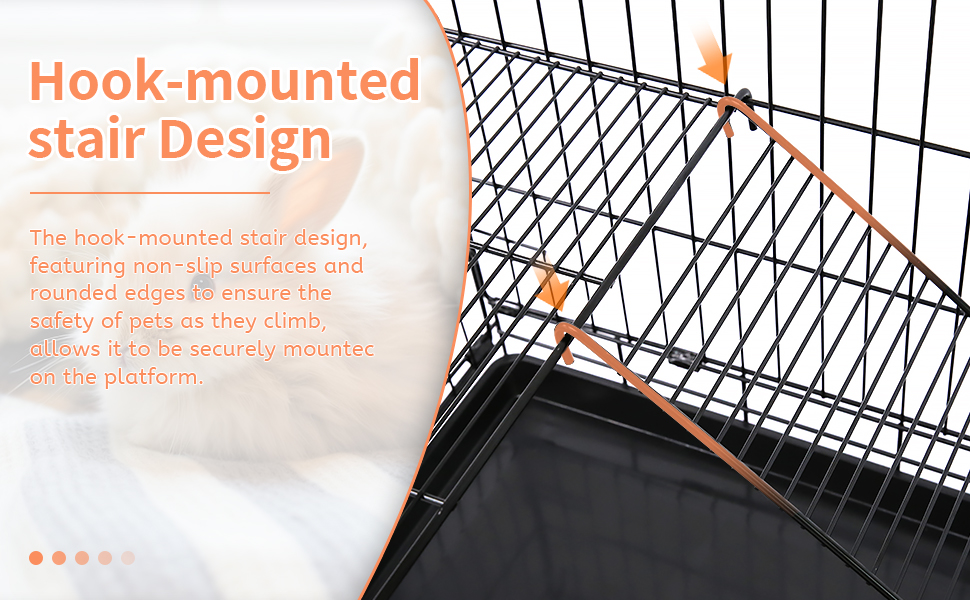 LIODUX Large Cat Cage Indoor, 4Tier Cat Enclosure Indoor, Cat Crates