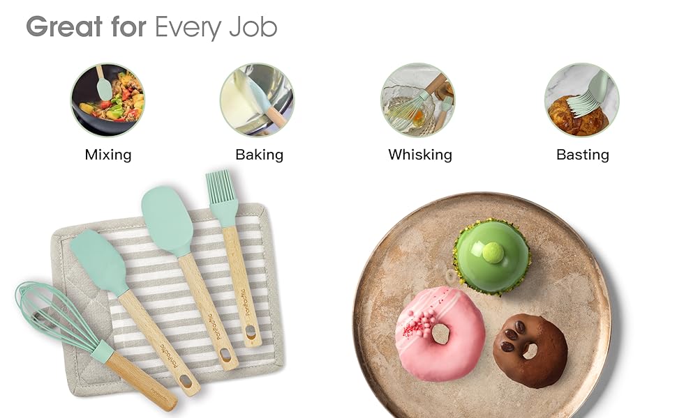 silicone kitchen utensils set