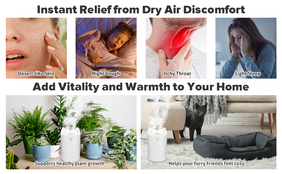 Instant Relief from Dry Air Discomfort