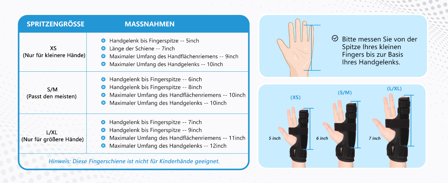 Fingerschiene Kleiner Finger