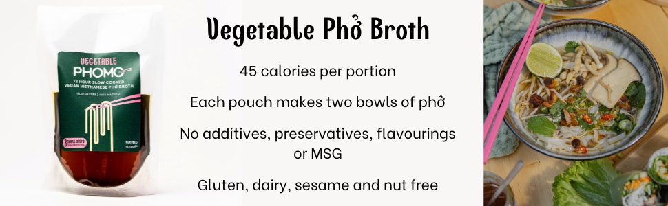 vegetable broth, pho, phomo, vietnamese pho, natural