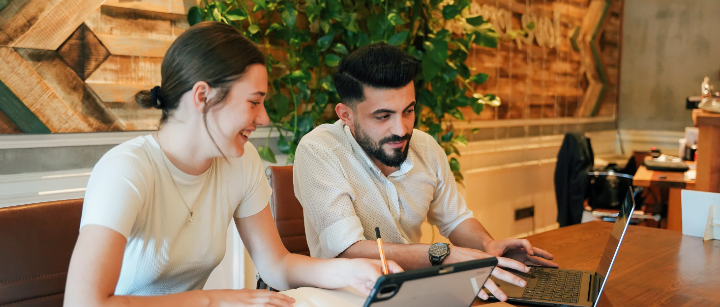 office staff working peacefully