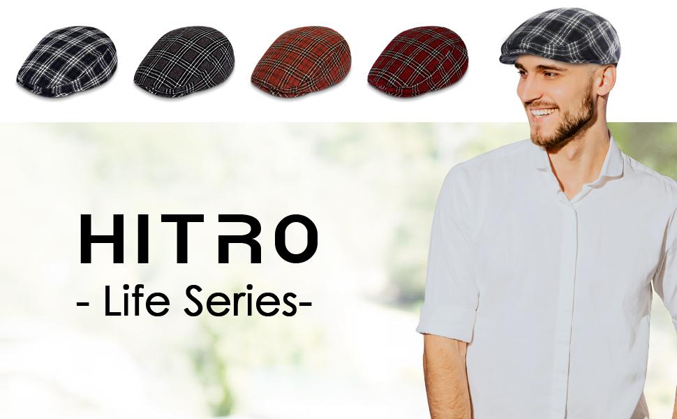 Hitro Life Series Plaid Newsboy Hats