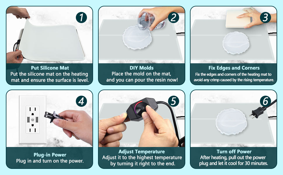Resin Heating Mat, Resin Molds Heating Mat, Resin Curing
