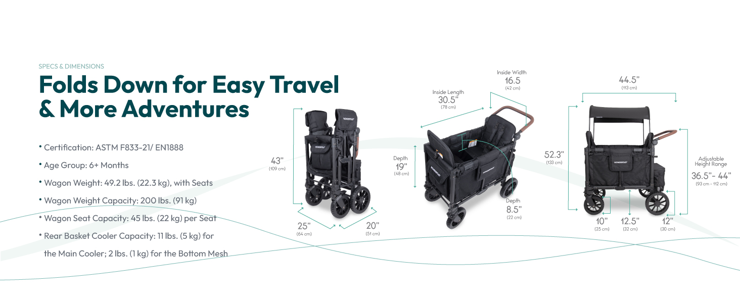 WONDERFOLD W2 Luxe Pro Stroller Wagon