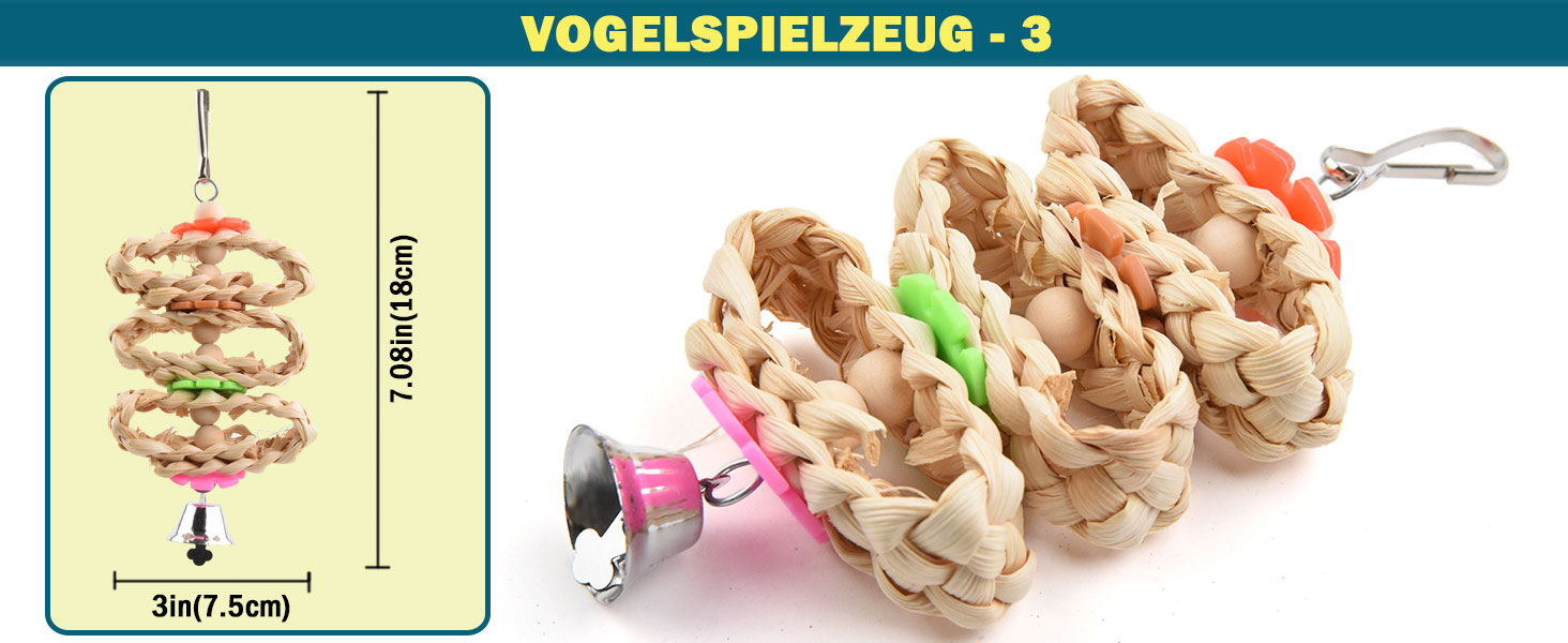 Wellensittich Spielzeug