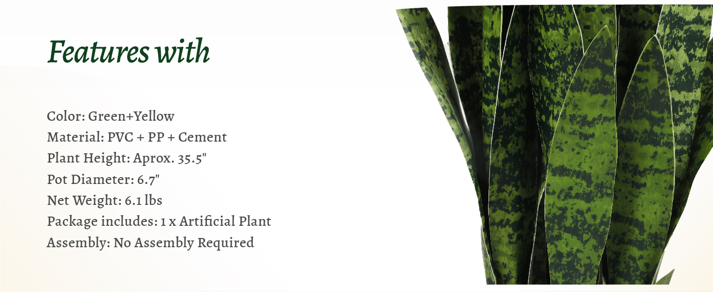 KOL Artificial Snake Plant